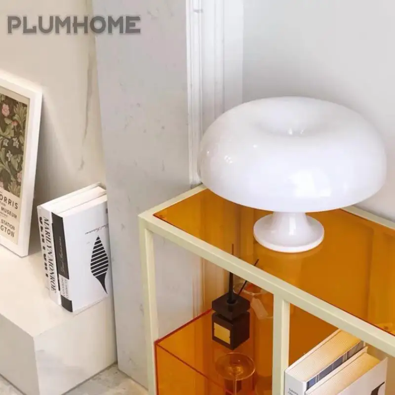 

Italy Designer Led Mushroom Table Lamp Hotel Bedroom Bedside Living Room Decoration E14 x 4 80-240V White/Orange Lights