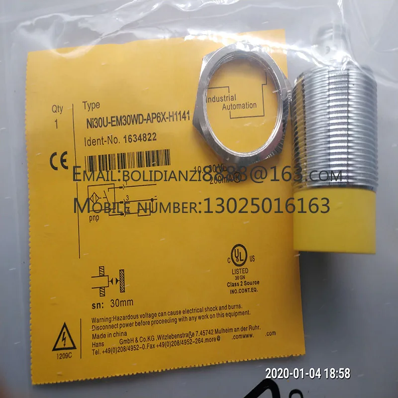 Новый датчик приближения NI30U-EM30WD-AP6X 3GD В наличии