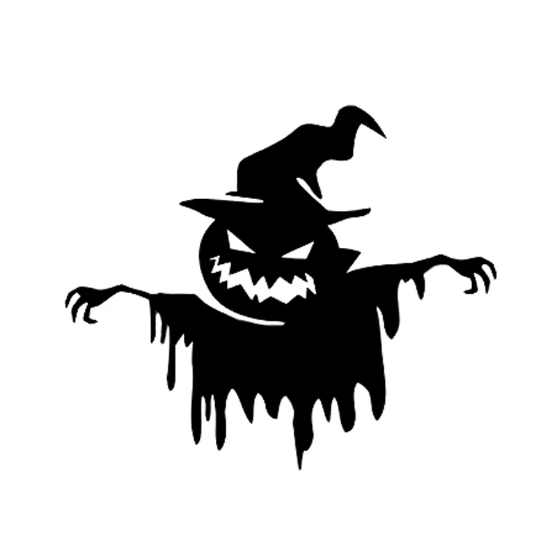 

15/20 CM Coolest Halloween Spooky Pumpkin Decor Car Stickers Vinyl Pegatinas Para Coche M219