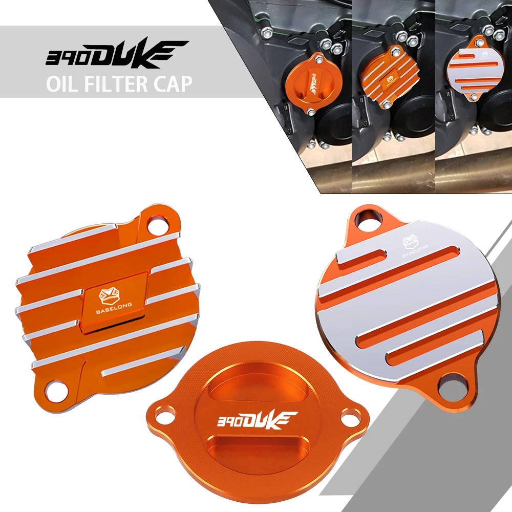 

FOR KTM 390 DUKE 2016 - 2023 2022 2021 2020 2019 2018 2017 390DUKE Motorcycle Accessories Engine Oil Filter Guard Cover Cap Plug