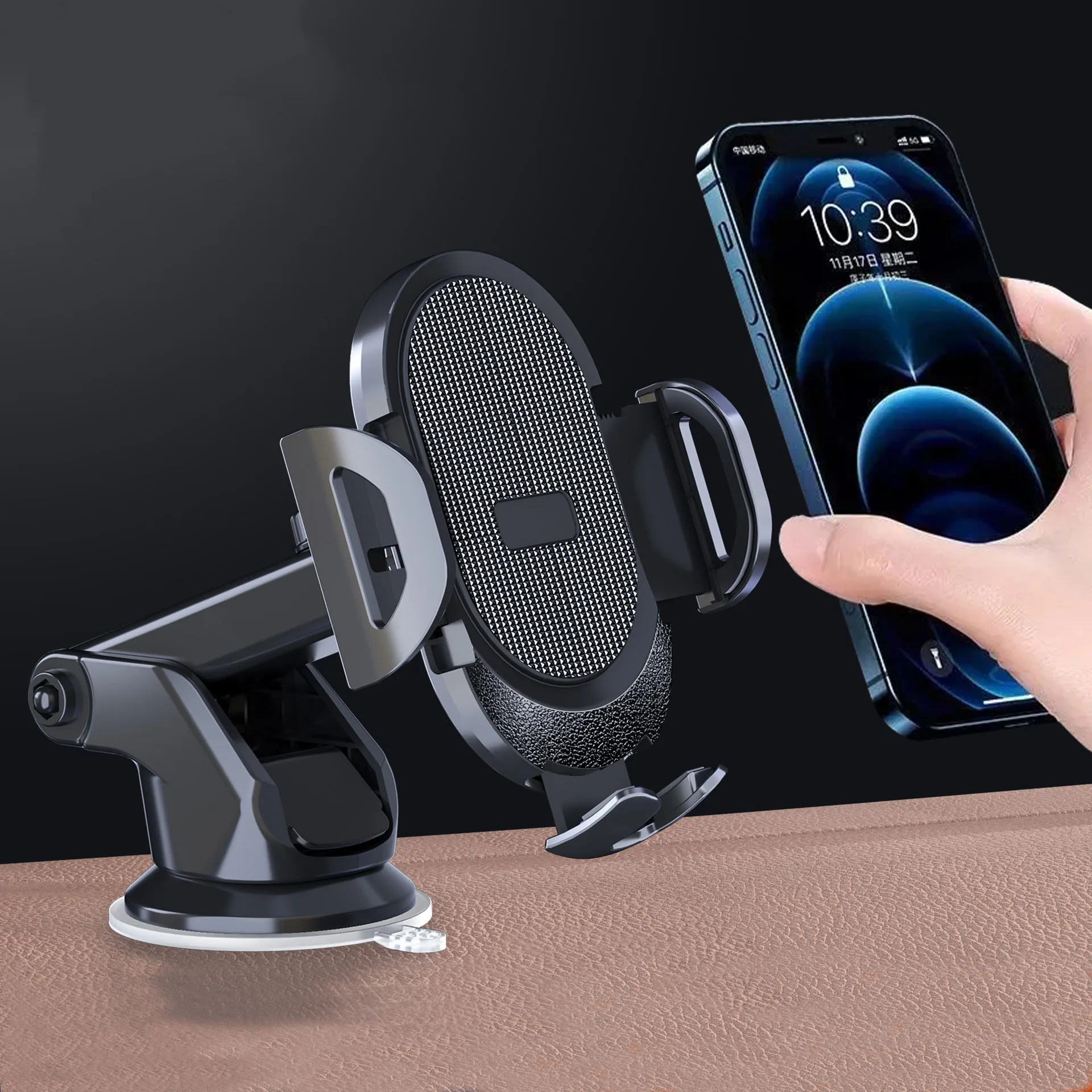 Держатель для сотового телефона автомобильный мощный держатель на приборной