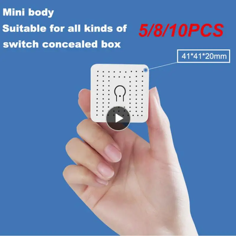 

5/8/10PCS 16a Wireless Switch Voice Control Mini Switch Module App Control Diy Smart Switch Smart Home