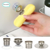 creative home decoration kitchen bathroom wall mounted hanging rack vacuum suction cup magnetic soap holders soaps dish