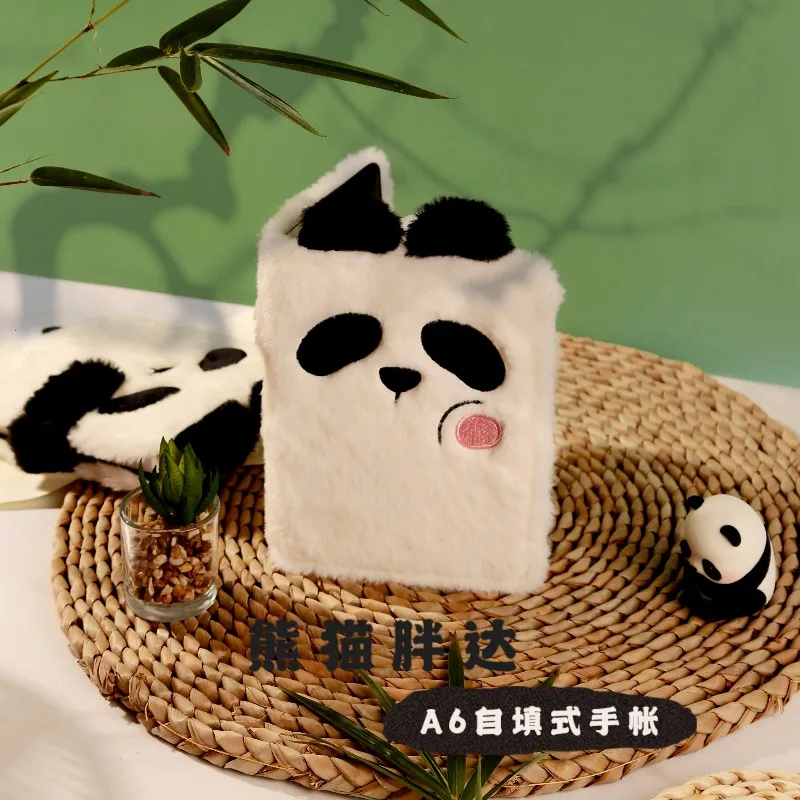 

Блокнот Kinbor A6 милый плюшевый Кошка Собака Панда блокнот планировщик мини самозаполняющийся блокнот дневник расписание Коллекция книга подарок