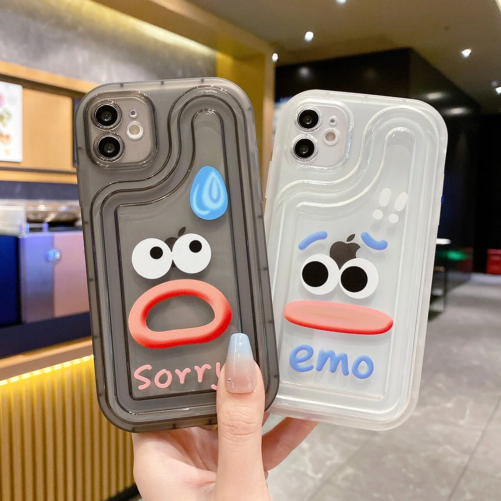 

Luxury Funny Smile Case For Iphone 11 Funda Iphone 14 13 Pro Max 12 XR X Xs 7 8 Plus SE 2020 14promax 13promax Silicon Covers