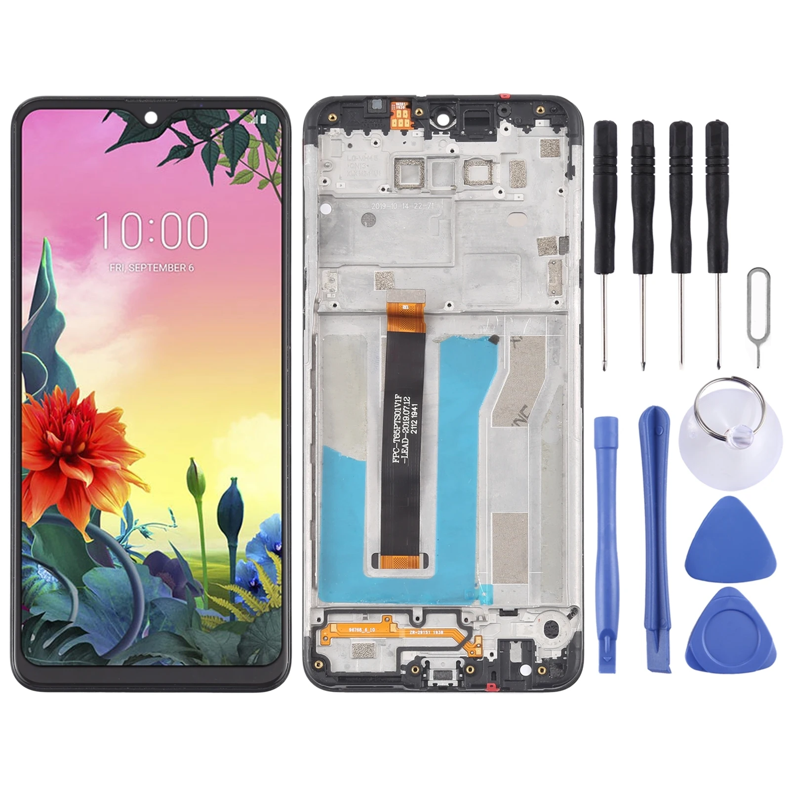 

iPartsBuy for LG K50S LMX450HM LM-X540 LM-X540BMW LMX540BMW LCD Screen and Digitizer Full Assembly with Frame