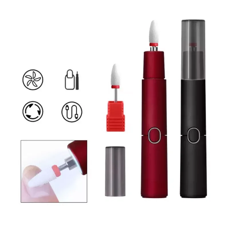

NEW2023 Charging Manicure Mini Portable Nail Art Pen Bits Pedicure Machine Polisher Grinder Tools kit