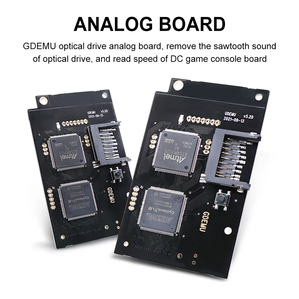

GDEMU V5.20 Console Simulation Board Heat Sink Optical Drive Simulation Board Replacement Gaming Accessories for SEGA DreamCast