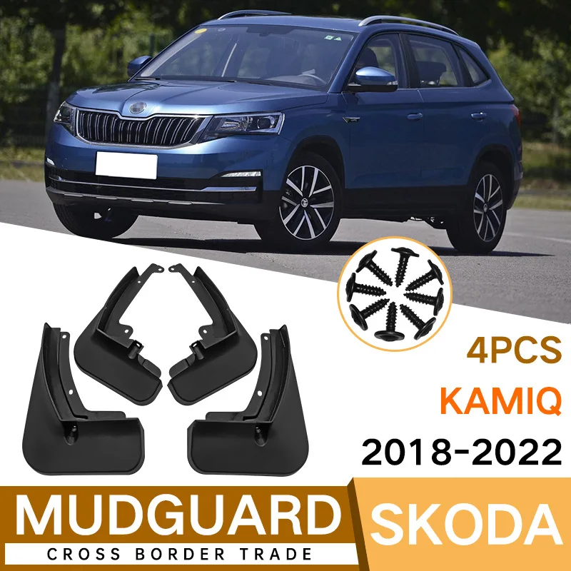 

Брызговики для SKODA Kamiq 2018-2022, передние и задние брызговики, автомобильные аксессуары