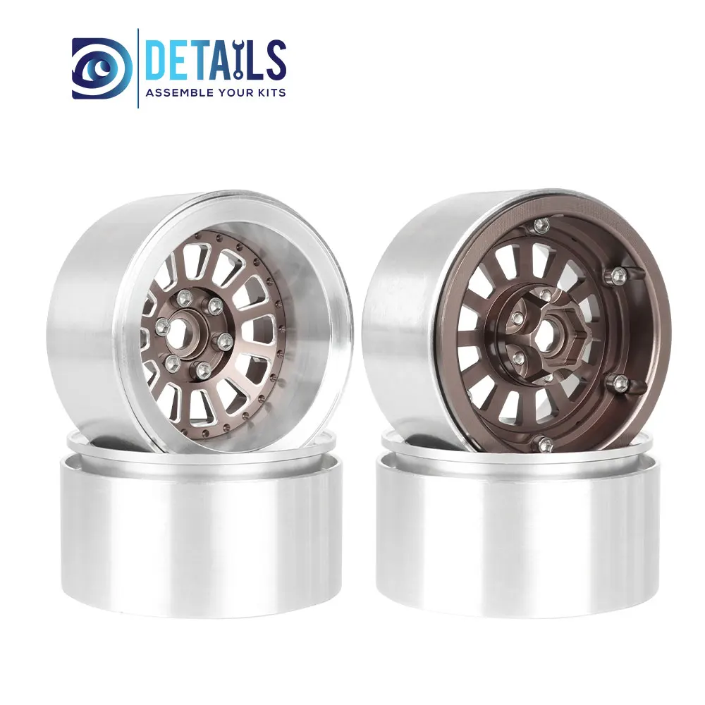 Детали для хобби со смещением-10 мм алюминиевый обод 2 дюйма 1/10 RC Crawler SCX10 Pro TRX4 VS4-10