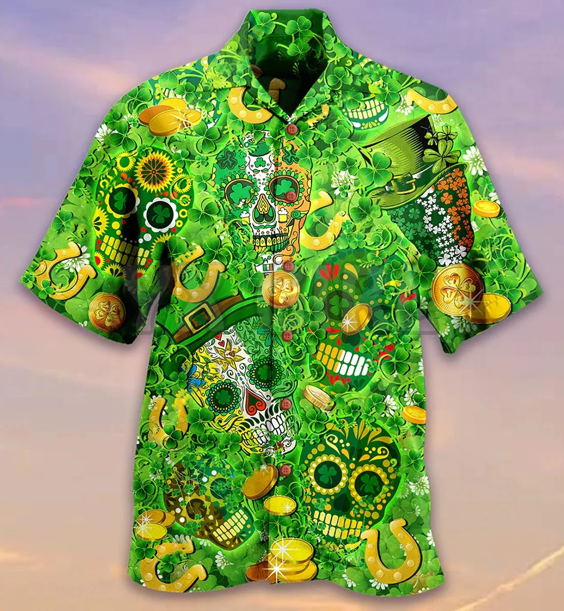 Luxury Skull Smoke 3D All Over Printed Hawaiian Shirt Men's For Women's Harajuku Casual Shirt Unisex