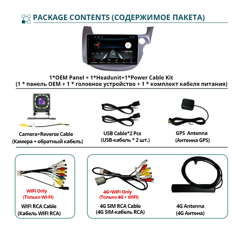 Автомагнитола TIEBRO 2 Din Android 10 GPS мультимедийный проигрыватель для HONDA FIT JAZZ 2007-2013