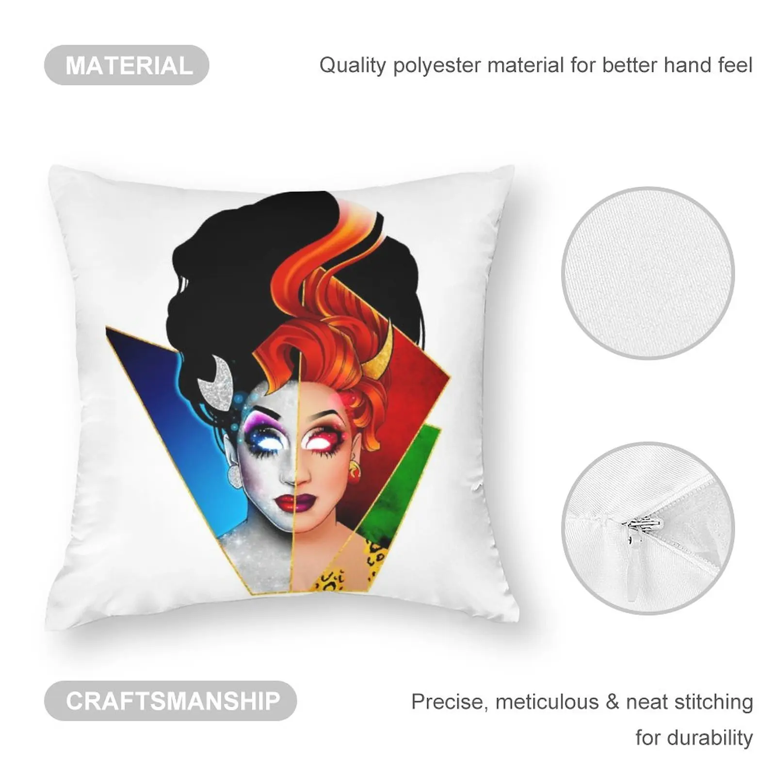 Чехол Bianca Del Rio для подушки чехол Drag Queen летний Ретро из полиэстера на молнии