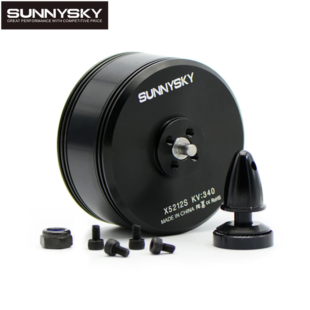 Sunnysky X5212S KV280/ KV340 6S 4 мм вал бесщеточный двигатель совместимый 60A ESC для многовинтового FPV-дрона с фиксированным крылом аксессуары