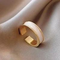 gold color wedding rings personality creative irregular simple geometric handmade accessories jewelry gifts