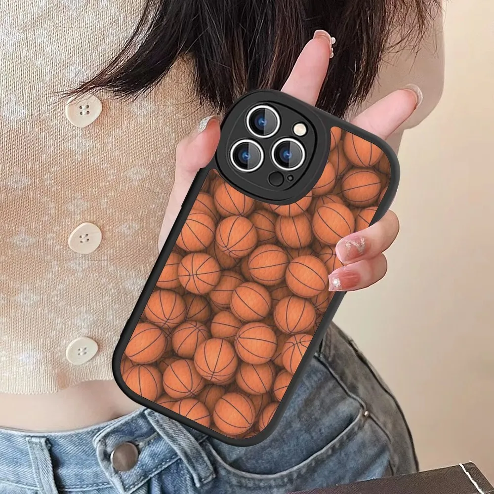 Баскетбольная корзина с цифрами чехол для телефона из жесткой кожи iPhone 14 13 12 Mini 11