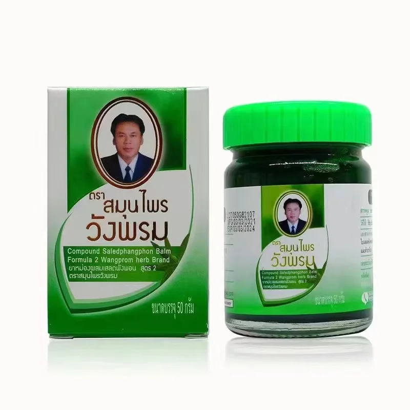 

1/3 шт. зеленый травяной бальзам Wang для выпускного вечера 50 г