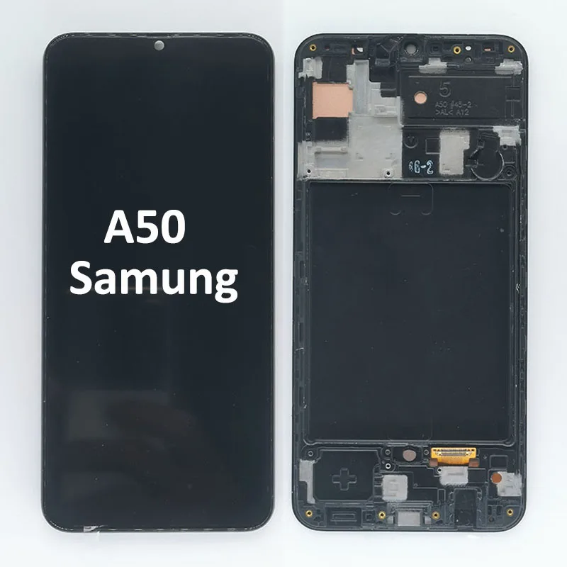 ЖК-дисплей для Samsung Galaxy A50 A505F, сенсорный ЖК-экран для Samsung A505, A505FN, A505GT, дигитайзер с рамкой для замены