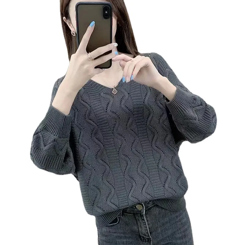 Новый кашемировый Женский пуловер с круглым вырезом дизайнерский Повседневный