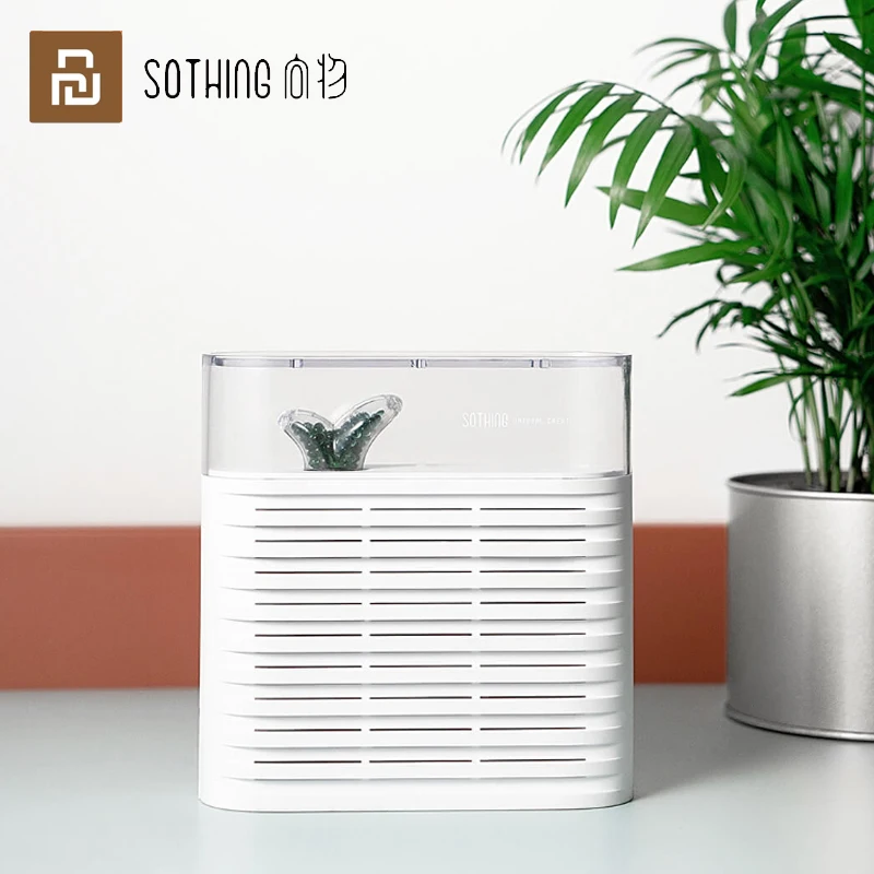 

Портативный осушитель воздуха SOTHING 150 мл, перезаряжаемый, повторное использование, осушитель воздуха, поглотитель влаги, бионический дизайн, маленький размер