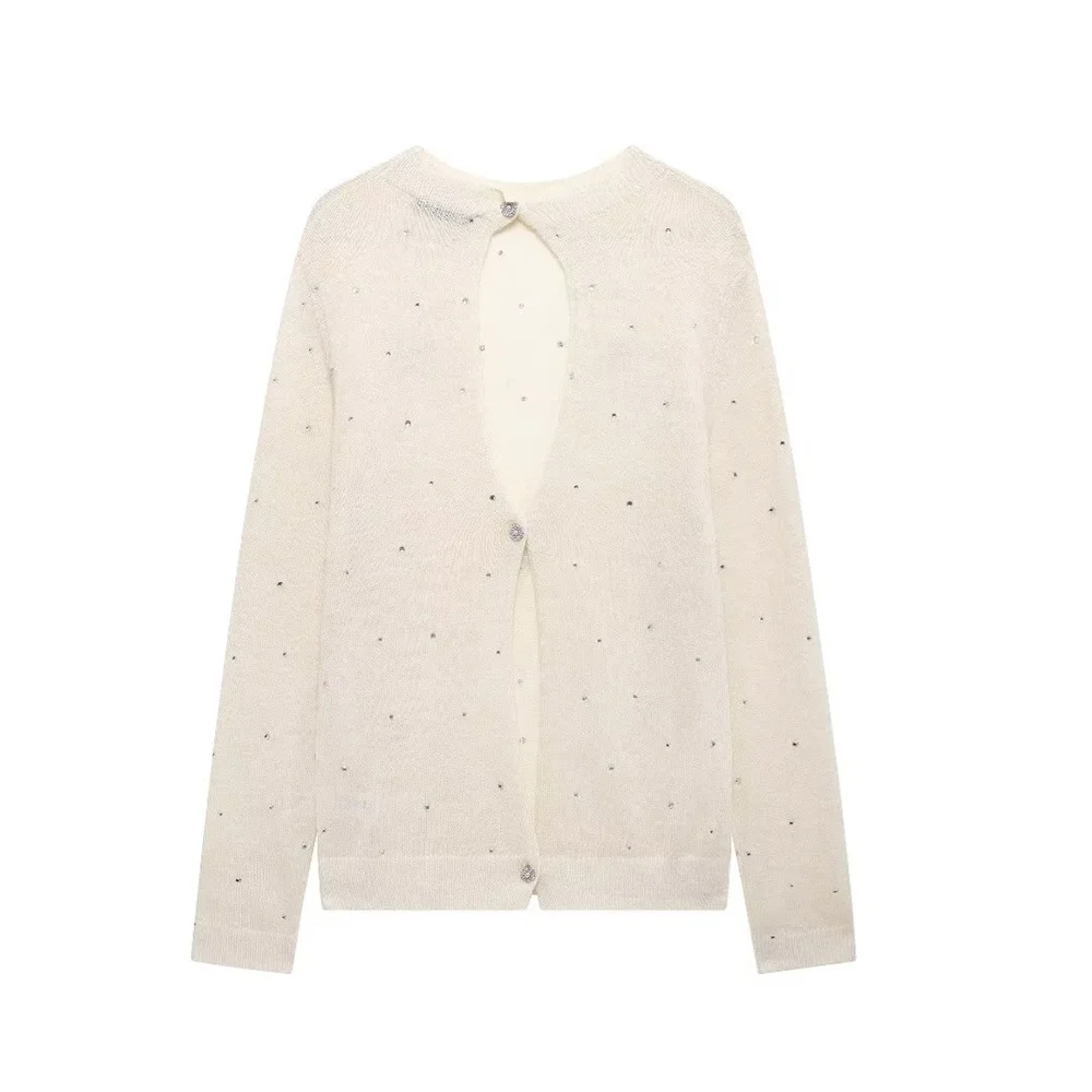 UNIZERA Осень 2024 Женский Повседневный Модный Трикотаж С Круглым Вырезом