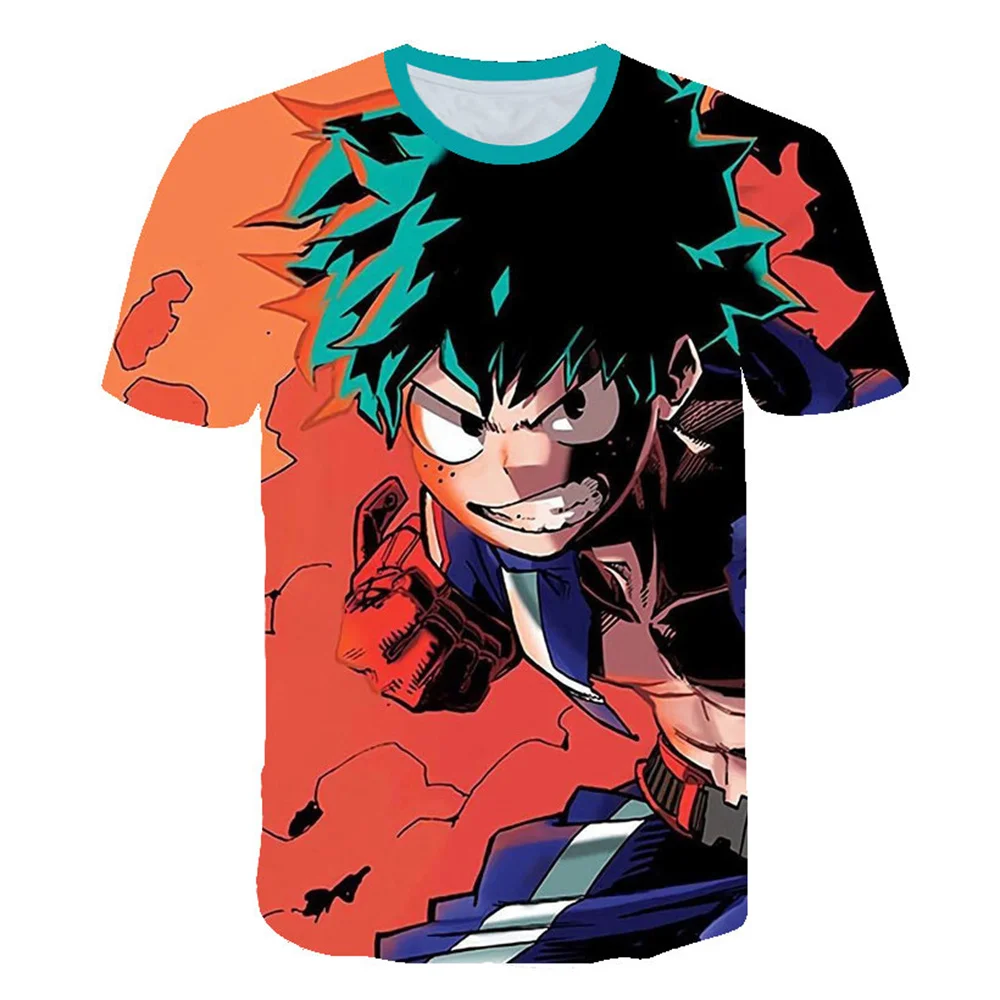

My Hero Academia Anime T-Shirts Camisetas Manga T Shirt For Men Tops Clothes Ropa Hombre Streetwear Tee Camisa Masculina Verano