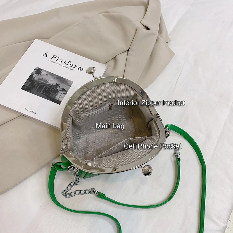 Fashion Dinner Bags Ladys Messenger Bag Women Clutches Purse Luxury Designer 2023 Women's Bag 2 straps Metal frame Shoulder bag