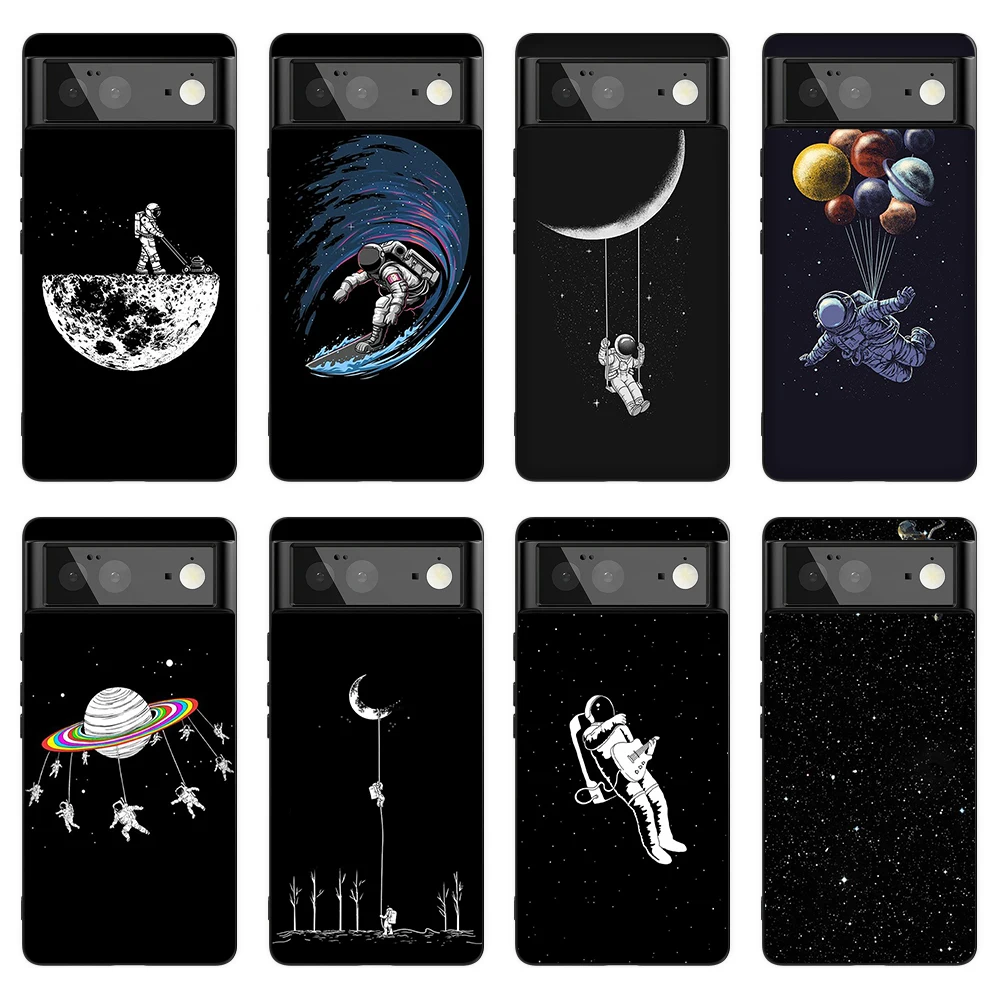 

Starry Astronaut Phone Case for Google Pixel 6 Pro 5 5a 4 4a 3 3a XL 5G Soft Silicone Coque for Pixel 6Pro 4XL 3XL 3aXL Cover