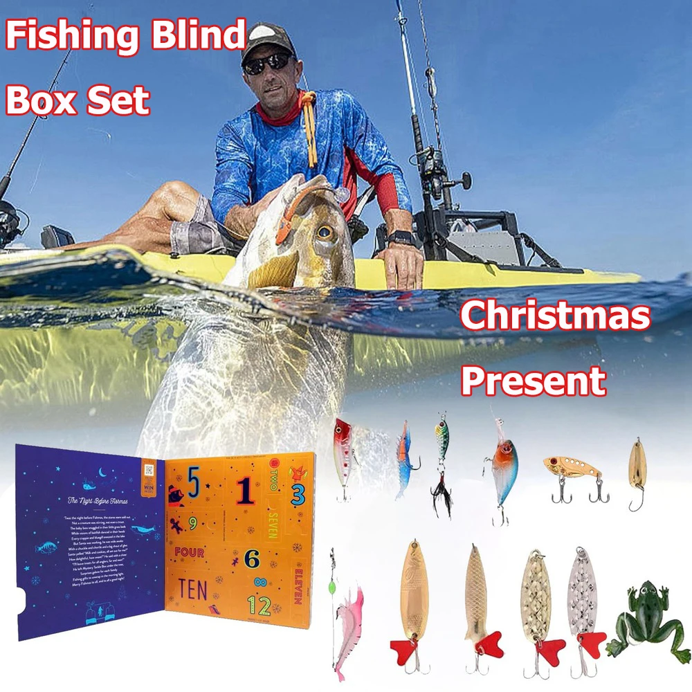 

Fishing Tackle Advent Calendar 2023-24 Year Fishing Tackle Set Adult Men Boys Christmas Surprise Gift 24 Pcs Countdown Calendar