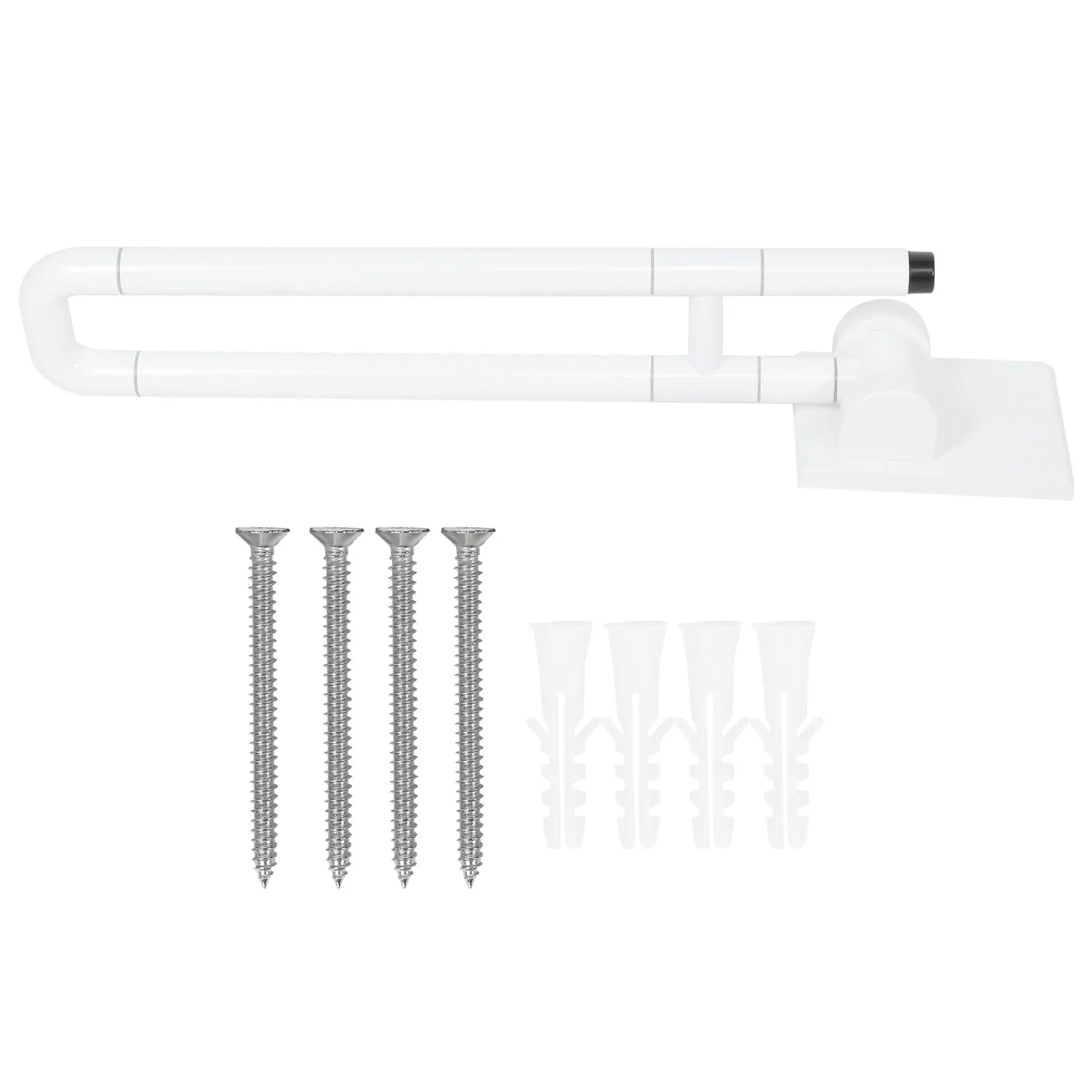 

White Toilet Armrest Stainless Steel Bathroom Barrier Free Helping Handle Grab Bar Accessories