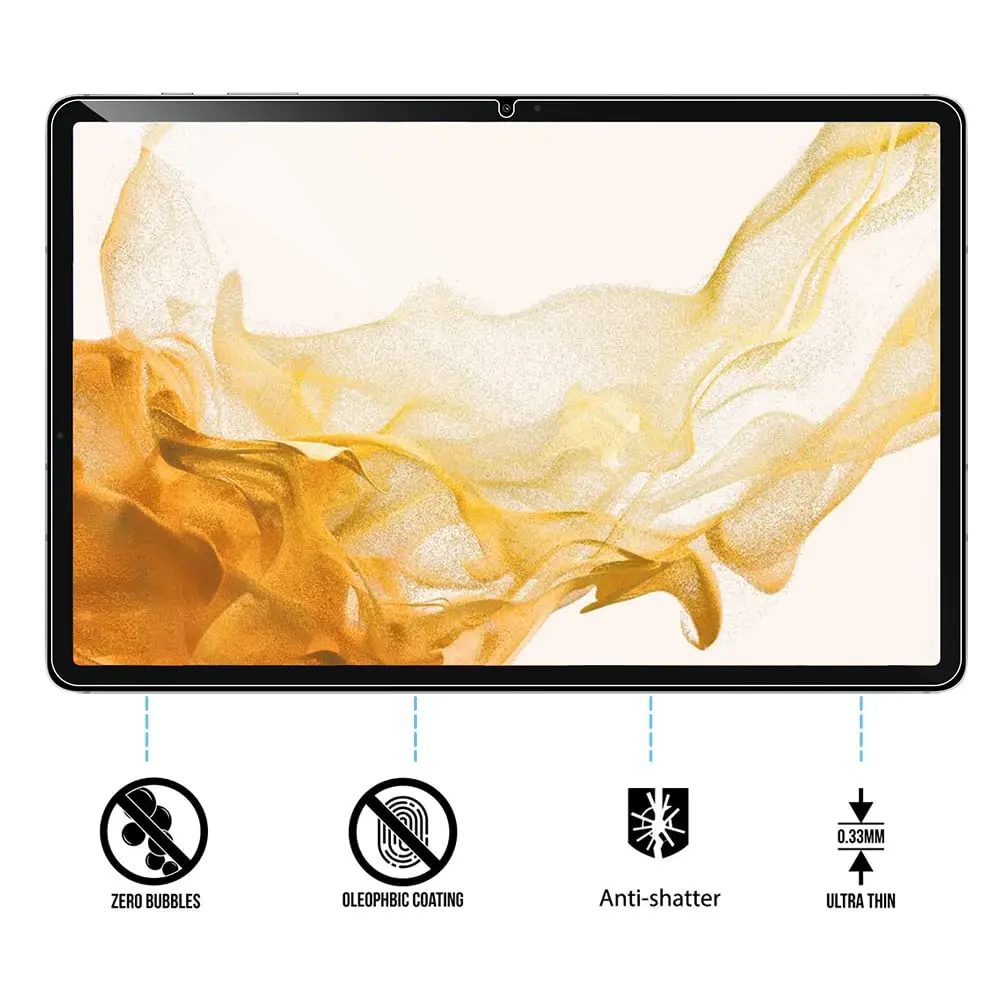 tempered glass for samsung galaxy tab s8 s7 s6 lite s5e s4 tab a8 a7 lite 10 5“ 10 1” 11“ samsung tablet screen protector fil
