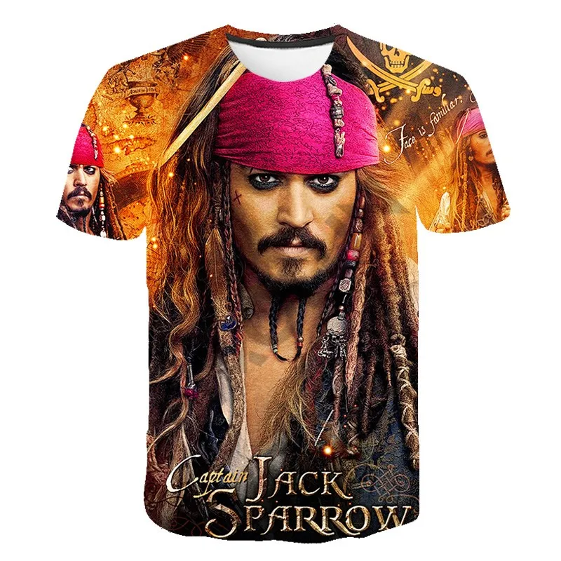 

Детская летняя футболка с 3D-принтом «Пираты Карибского моря»