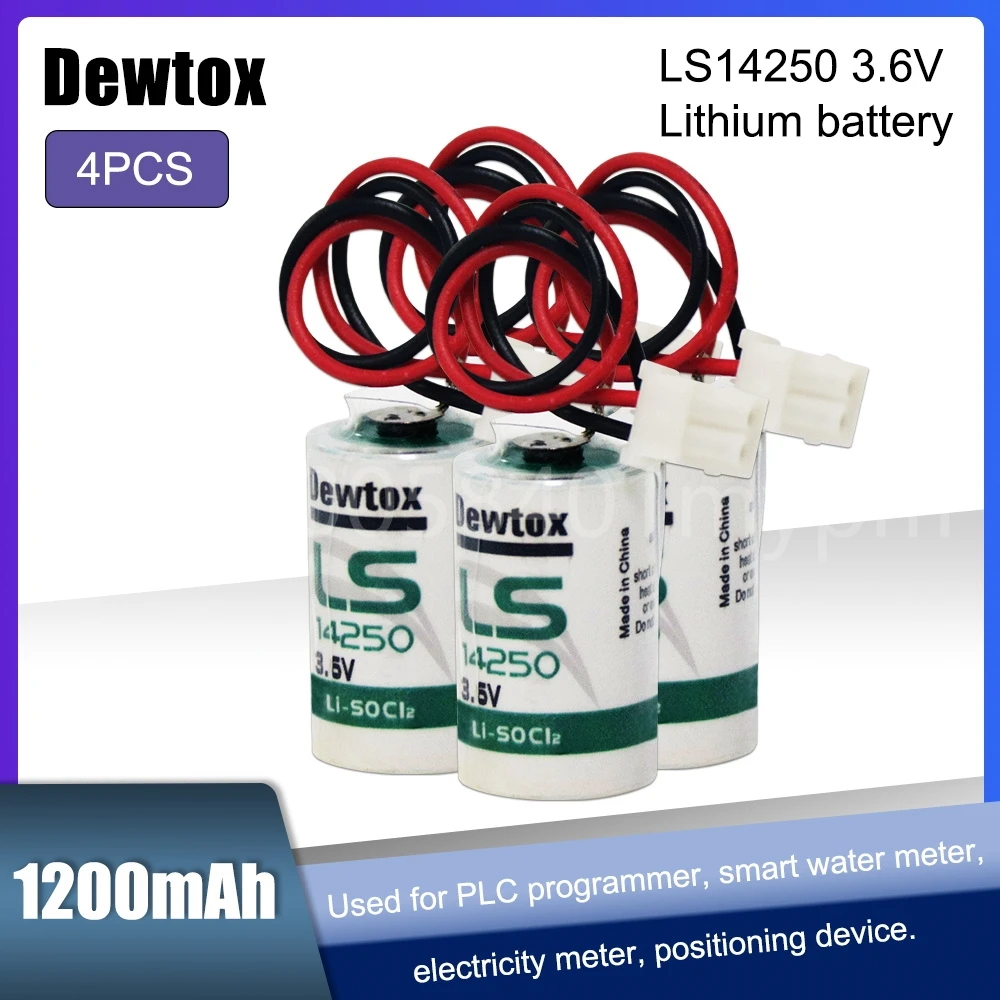 4 шт. LS14250 14250 TL-5902 ER14250 1/2 AA 1/2AA 3,6 В литиевая батарея для и т. д. программатор PLC, камера, газовый счетчик воды с разъемом 4 шт. LS14250 14250 TL-5902 ER14250 1/2 AA 1/2AA 3,6 В литиевая батарея для и т. д. программатор PLC, камера, газовый счетчик воды с разъемом