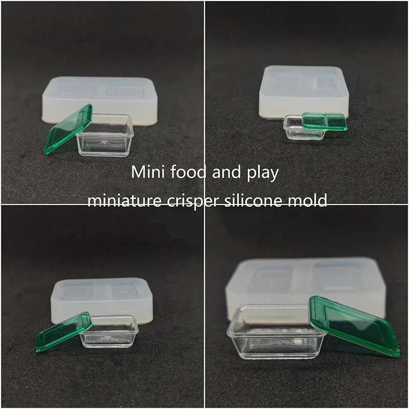 

1pc Miniature Dollhouse Crispers Silicone Mold Dollhouse Kitchen Tableware Accessories Pretend Play Toys