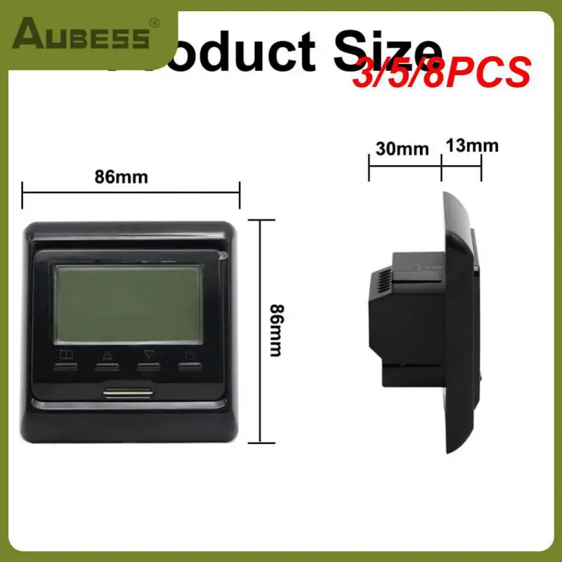 

3/5/8PCS Children Lock Water Electric Floor Heating Gas Boiler Wifi Tuya Smart Lcd Screen Voice Control Ntc Temperature Sensor