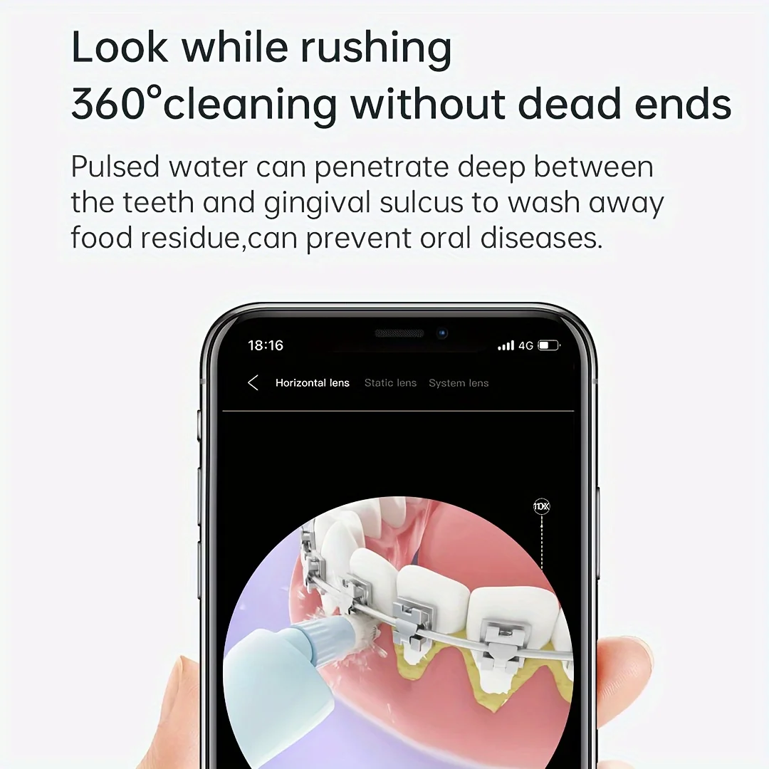 Электрический ирригатор для полости рта с камерой C3 Pro приложение просмотра