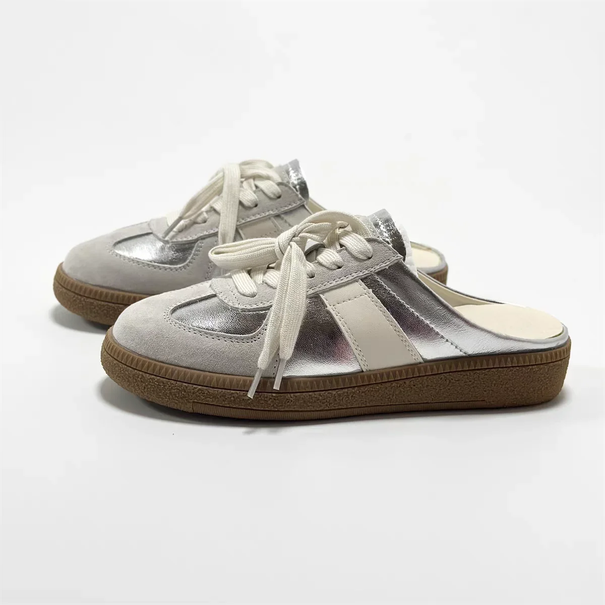 Женские Спортивные Сабо С Круглым Носком На Плоской Подошве Повседневные