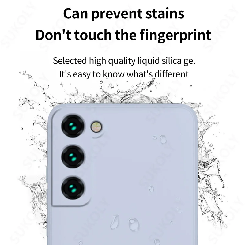 For Samsung S20 S21 FE 5G A51 A71 A50 A70 S23 S21 S22 Ultra Plus Liquid Silicone Case For A54 A52 A32 A72 A12 A53 A13 5G Cover