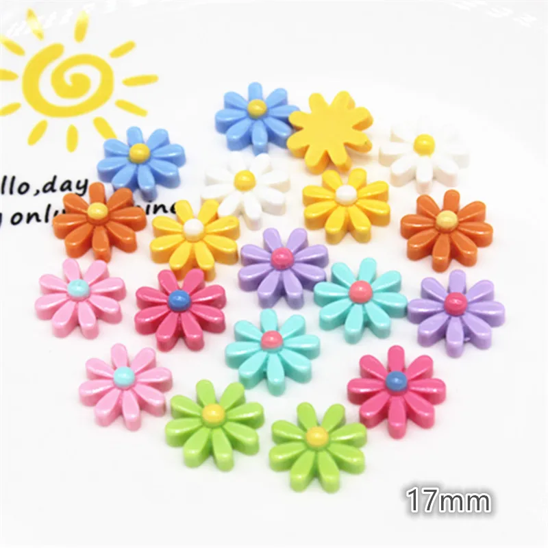 

30 шт., разноцветные Кабошоны, 17 мм