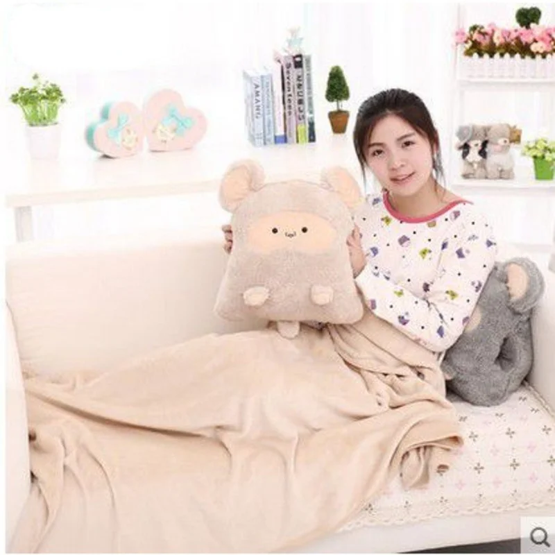 

Cartoon nap pillow quilt car pillow quilts cushion quilt large air conditioning decorative pillows pillow blanket