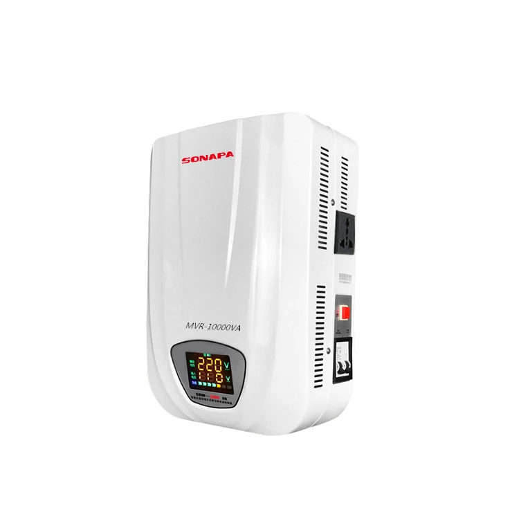 

10KVA wall Type single phase 100-260v relay 10000VA AVR automatic voltage stabilizer and regulator