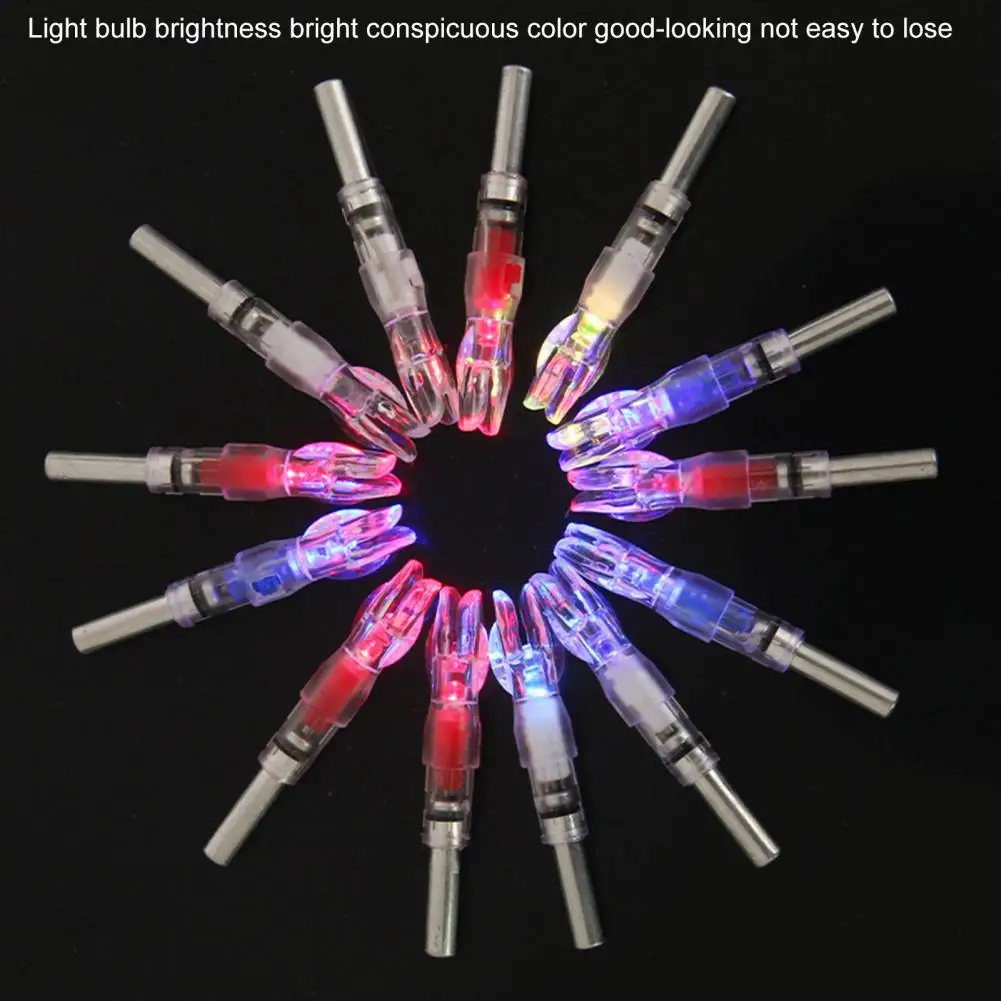 

3Pcs Non-Glaring Portable Find Arrows Mini LED Lighted Nocks Archery Hunting Gadget LED Lighted Nocks for Shooting
