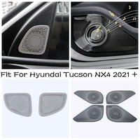 inner pillar a side door stereo speaker tweeter cover trim black silver fit for hyundai tucson nx4 2021 2022 accessories