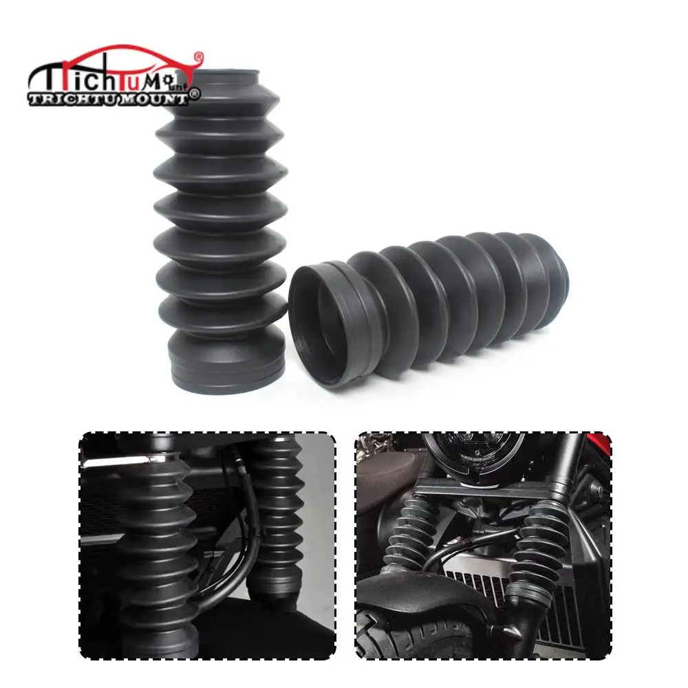 

2pcs Motorcycle Rubber Protector Motorcycle Front Fork Cover Protector Black Fits for Honda Rebel CMX 300 500 2017 18 19 20 2021
