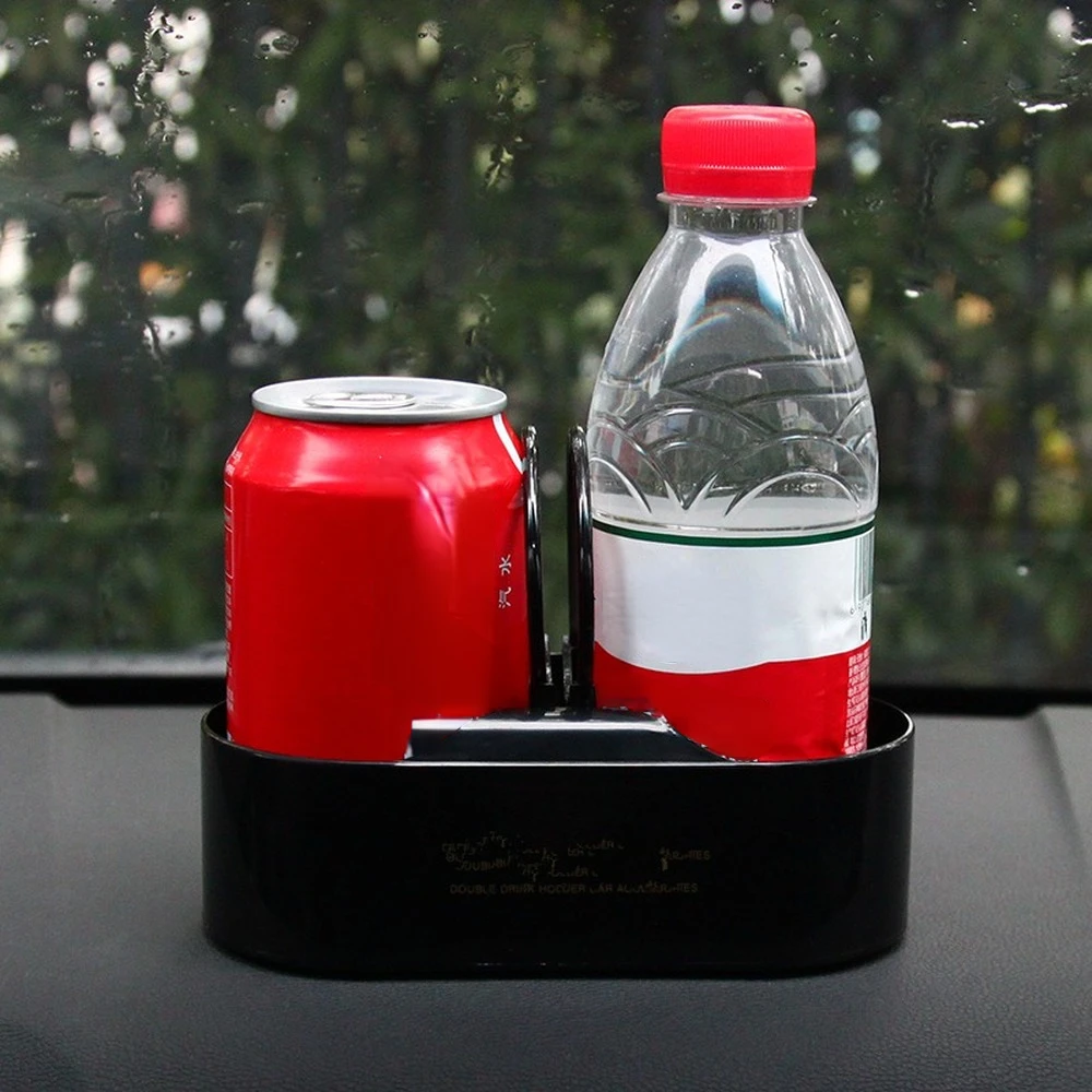 

Multifunction Portable Auto Vehicle Dual Hole Drinks Holder Interior Car Organizer Cup Bottle Holder Stand Car Styling