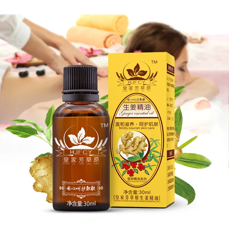 

5/10Pcs HJFCY Body Oil Essential Oils For Body Muscle Relaxer Skin-Tightening Massage Gua Sha Essential Oils Makeup Product 30ML