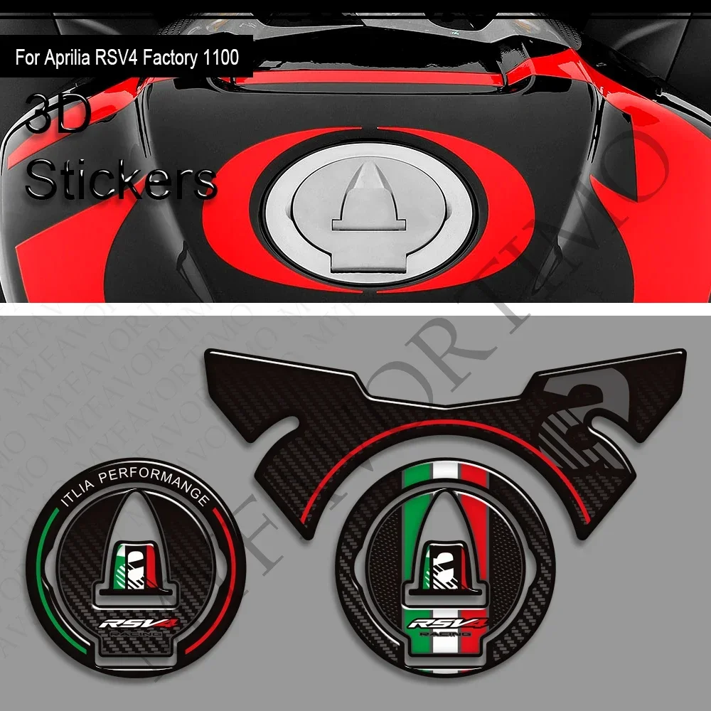 Фото Для Aprilia RSV4 Factory 111, крышка бака мотоцикла, топливный комплект, наколенники, обтекатель, наклейки на крыло, защитные наклейки №2