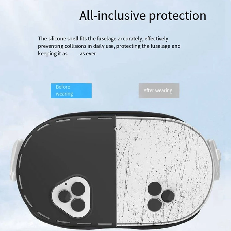 Helmet Cover For Meta Quest3s Host Set Anti-Fall Anti-Wear &amp Anti-Scratch Special Silicone Protective