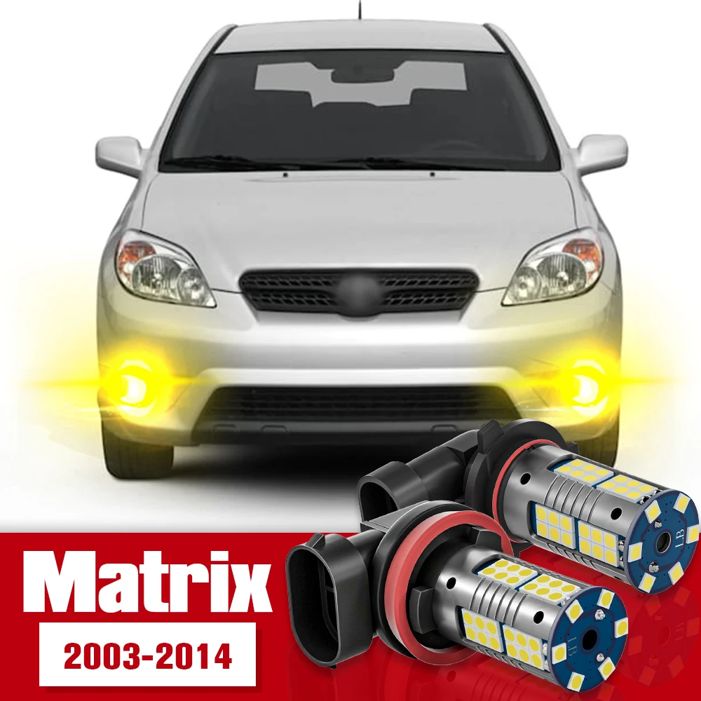 

2pcs Front Fog Light Accessories LED Bulb Lamp For Toyota Matrix 2003-2014 2004 2005 2006 2007 2008 2009 2010 2011 2012 2013