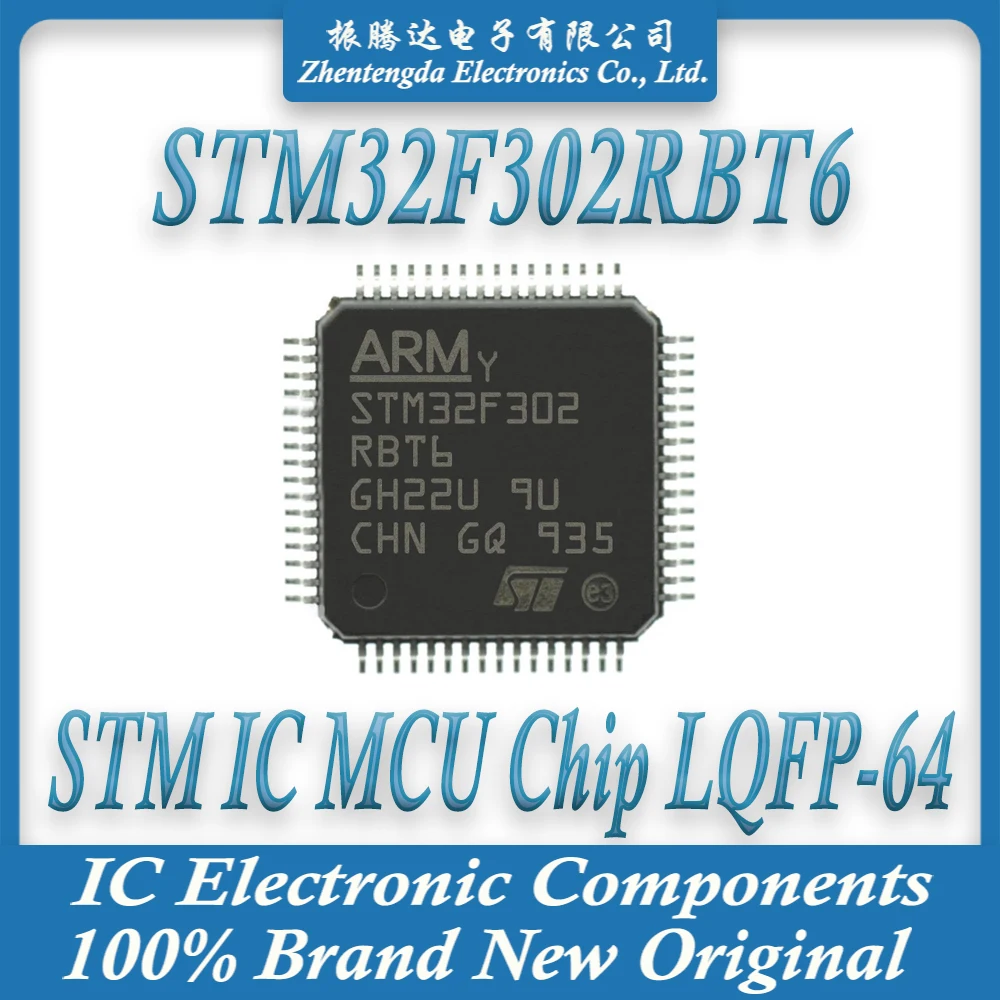 STM32F302RBT6 STM32F302RB STM32F302R STM32F302 STM32F STM32 STM IC MCU Chip LQFP-64